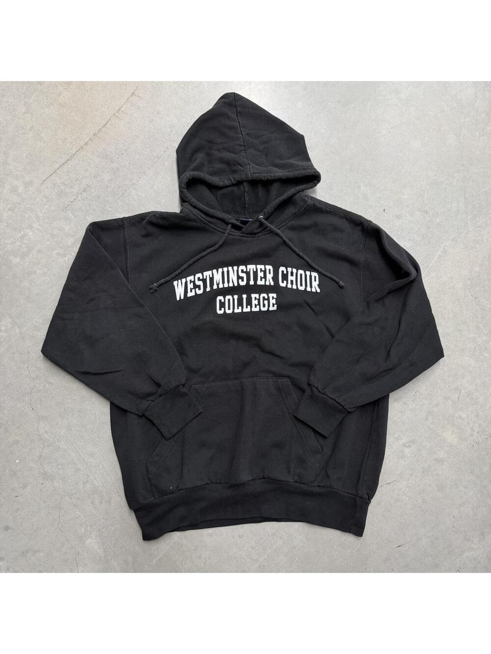 Y2K Westminster Choir College Black Spellout Sweatshirt Sized Large
